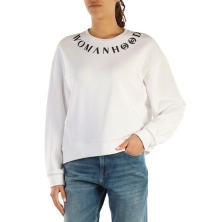 Elisabetta Franchi, Hoodies Biały, Kobieta, Rozmiar: S