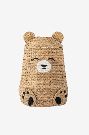 Bloomingville MINI - Timone Kurv med lokk - Beige - Barnehyller & oppbevaring - Fra Homeroom