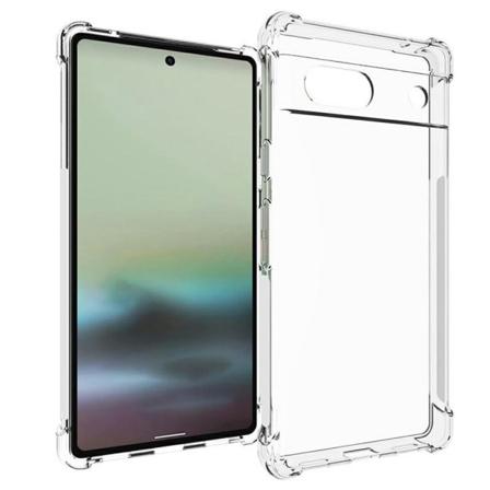 Google Pixel 7a:n läpinäkyvä TPU case cover Transparent