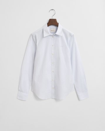 GANT Damen Slim Fit Popeline Bluse mit Streifen (44) Blau