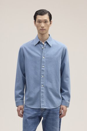 NN.07 Casper Overshirt Herre Blå