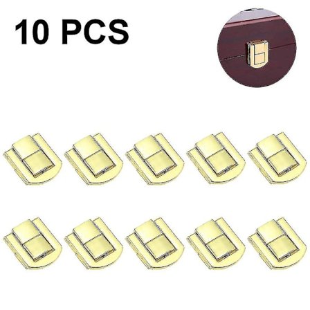 10 stk. Snap Lock Kuffert Lås Metal Trækasse Til Smykkeæske