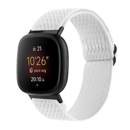 För Fitbit Versa 4 / Sense 2 Universal Wave Nylon Watch Band