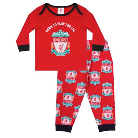 Liverpool FC Baby Pojkar Born To Play Lång Pyjamas Set 3-6 Månader