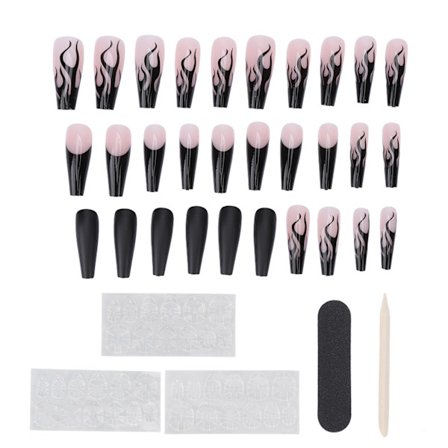 Tekokynnet Pitkät Arkku Muoto Ballerina Paina Kynsi Täysi Peitto Naiselle Naaras Tyttö A