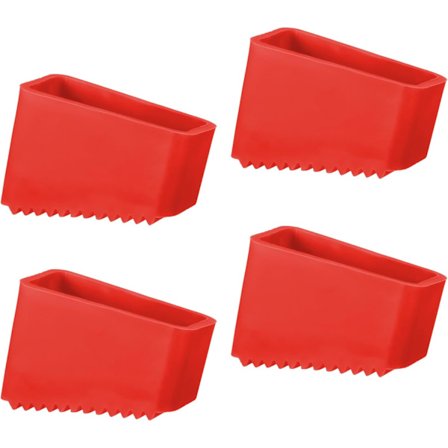 4 stk. gummifødder kompatible med stiger - 50 x 20 mm - Udskiftningsstige fødder - Skridsikre stigebeskyttere - Universal beskyttelse kompatibel med 