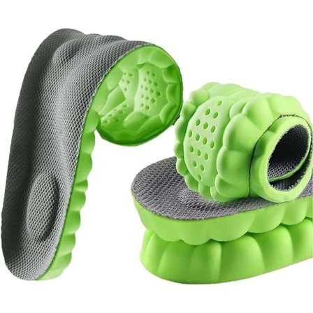 Nye indlægssåler til mænd og kvinder - med svangstøtte og polstret komfort - 1 par af 2 (25,5 cm til 41M)