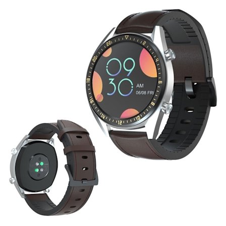 Huawei Watch GT ægte læder silikone Urrem - Kaffe