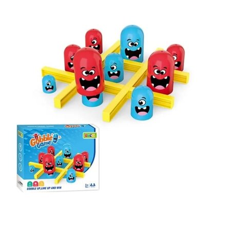 Tic Tac Toe Stor Spis Liten Gobble Brett Spill Foreldre-Barn Interaktive Pedagogiske Leker