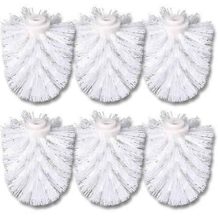 Förpackning Wc Ersättningsborsthuvud Vit Ersättningsborstar Vit Borsthuvud Individuellt Utbytbar Vit Toalettborste Toalettborstar