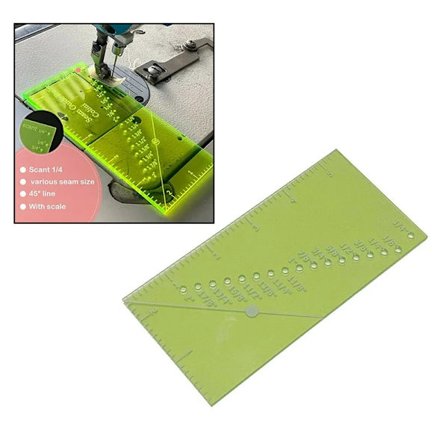 Sylineal Håndlavet DIY Sy lineal Quilte lineal Sømføringsguide Målebånd Skrædderi Kjolesyning Tegneskabelon Syværktøj