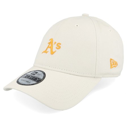 New Era - MLB Beige adjustable Keps - Oakland Athletics Washed 9FORTY Stone Adjustable @ Hatstore