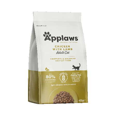 Applaws - Voksen kylling og lam 400 g - Katt - Kattefôr & kattemat - Tørrfôr for katt - ZOO.no