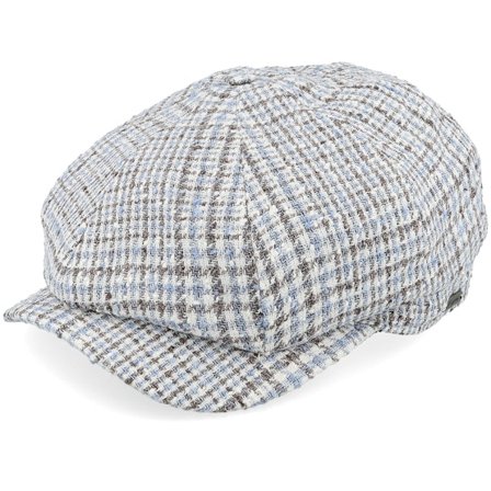 Wigéns - Blau flatcap Cap - Classic Cap Light Blue Newsboy Flat Cap @ Hatstore