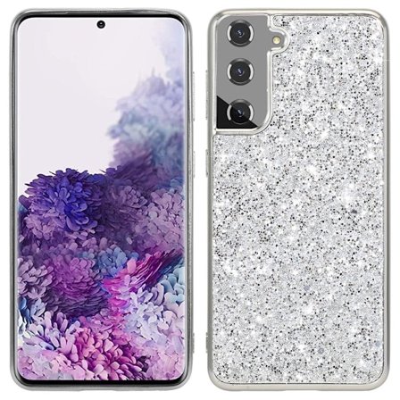 Glitter Samsung Galaxy S22 kotelot - Hopea