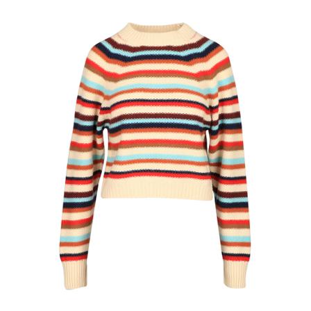 Semicouture, Round-neck Knitwear Rood, Dames, Maat:M