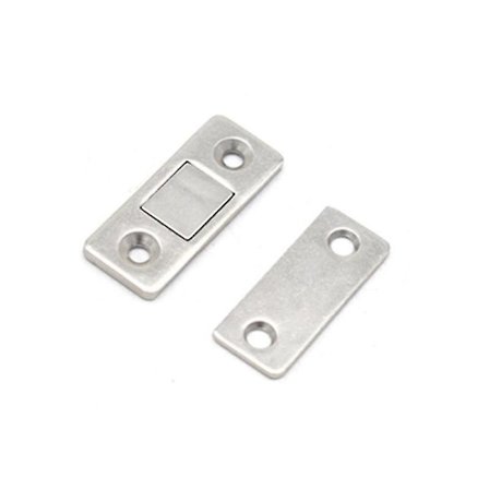 5-pack Punch Free Magnetisk Dörrstängare, Ultratunn Dubbelmagnet Osynlig Självhäftande Dörrstopp