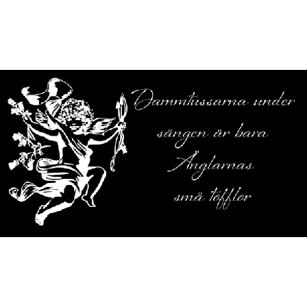 Väggord/Väggdekor - Dammtussarna under...