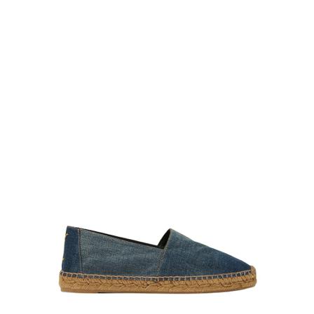 Saint Laurent Embroidered Espadrilles , Blauw , Dames , Maat: 37 EU