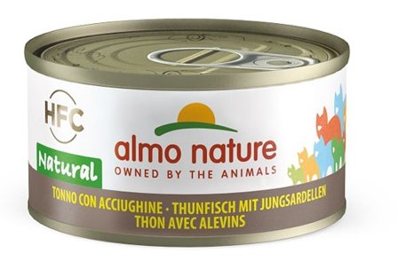 Almo Nature HFC Natural Cibo Umido Tonno Con Acciughine Gatti