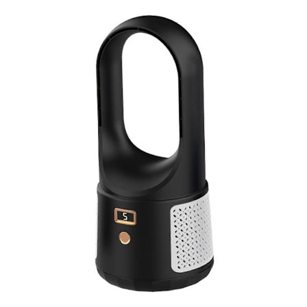 Bordvifte Bladløs Vifte Dekorativ 35 cm Bladløs Vifte Stille Sommer Skrivebord for Hjemmebord Innendørs Camping Soverom [DB]