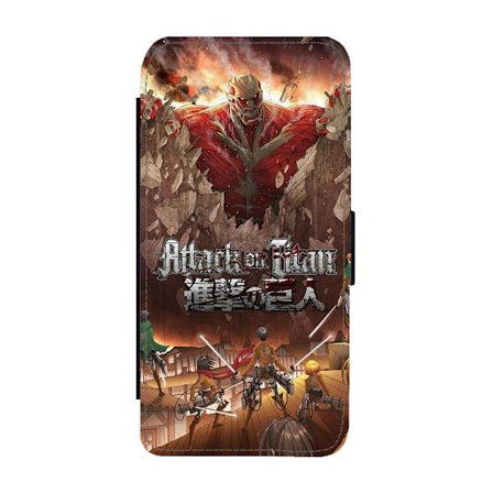 Manga Attack on Titan iPhone 12/iPhone 12 Pro Flip Mobilfodral