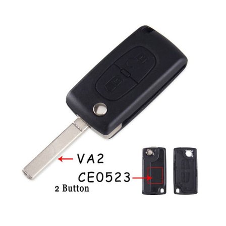 Fjernbetjenings nøglehus bilnøgle skal 2B CE523 VA2 2B CE523 VA2