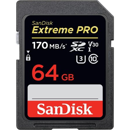 Sandisk Extreme Pro - Flashminnekort - 64 GB - Video Class V30 / UHS-I U3 / Class10 - SDXC UHS-I
