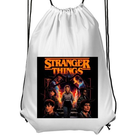 Gymnastikpose til børn | Komfortabel og praktisk Stranger Things Netflix-serie sci-fi mysterium hvid