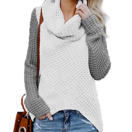 Plus Size Kvinnor Chunky Stickad Varm Raglan Ärm Stickad Tröja