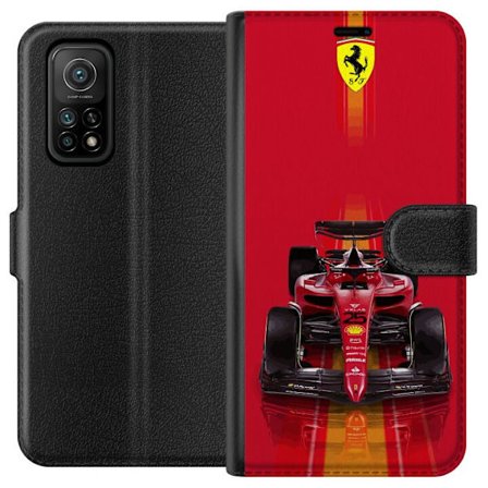 Yhteensopiva Lompakkokotelo Xiaomi Xiaomi Mi 10T 5G Ferrari Formula 1 -auto ikonisessa punaisessa muotoilussa urheilullisella tarkkuudella