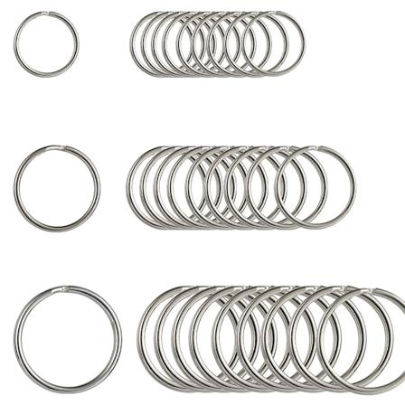 Pakke med 30 mini splittringer med dobbel sløyfe, små metallring-konnektorer for smykker, halskjeder, armbånd, øredobber