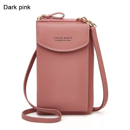 Skulderveske Mobiltelefonvesker MØRK ROSA