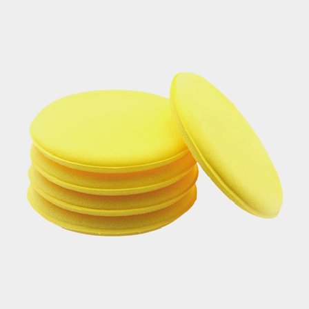 Applicator sponge 1852-Marine Professional, Ø115 x 15 mm, yellow
