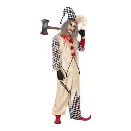 Maskeraddräkt vuxna Multicolour Blodig harlekinfigur Mördare (2 Delar) (2 pcs)