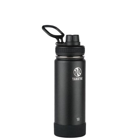Takeya Actives Insulated Water Bottle 530 ml flasks Black 530ml