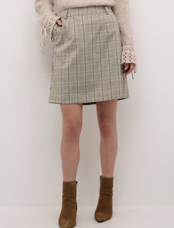 Cream Crimogen Skirt - Beige - 36