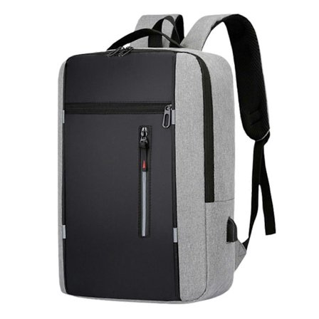 Herr Ryggsäck Reseryggsäck Dam Laptop Ryggsäck Oxford Tyg Ryggsäck Skolryggsäck Business Ryggsäck för Dagligt bruk Röd (FMY) Grå