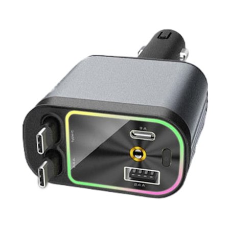 Laddningsadapter för 16 15 120W USB C Telefon Snabba Billaddare med Sladd USB-Portar