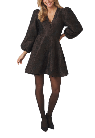 Neo Noir Milly Brocade Dress Klänningar Dam Brun 34