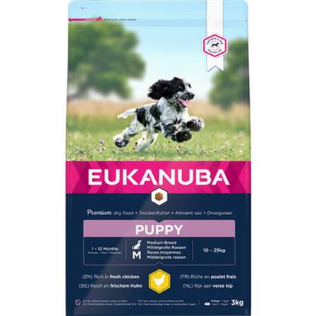 Eukanuba - Valp av middels stor rase 18 kg - Hund - Hundefôr & hundemat - Tørrfôr for hund - ZOO.no
