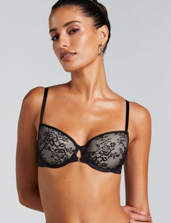 Hunkemöller Lea Lace Pd - Black - C x 80
