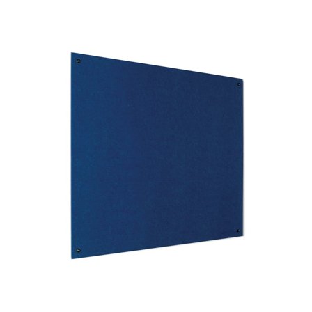 Recycled fire-retardant noticeboard, 1500x1200 mm, blue