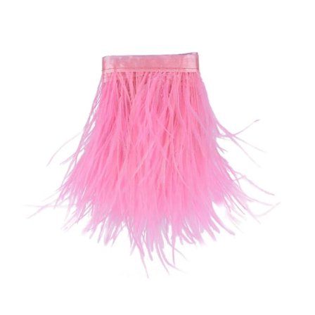 Fjer Frynse Strudsefjer Kantbånd Blød Dekoration Hårbøjle Kjole Syning TY