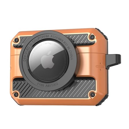 AirPods 3 / AirTags suojakotelo soljella - Oranssi
