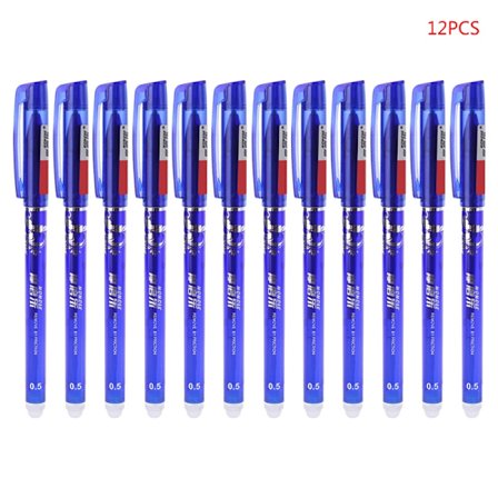 12 stk til Creative 0,5 mm Magic Erasable Gel Penne Blue Ink Office Student Station
