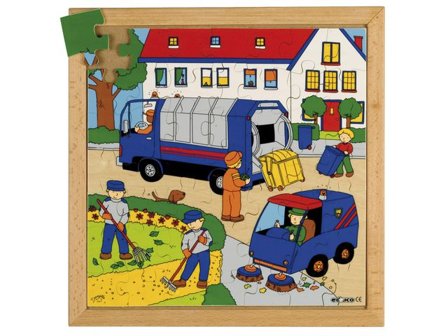 Rampussel renhållning, 34x34 cm - Lyreco - Skola och förskola - Lekmaterial - Pussel - Rampussel