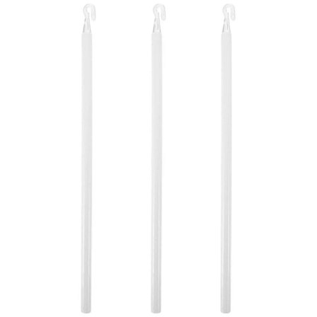 3 stk. plastik persienne stave lodrette lamel gardin trækstænger gardintilbehør