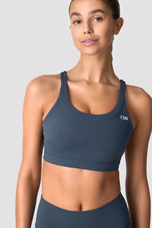 ICANIWILL - Nimble Sports Bra Dark Dusty Blue - Sports-BH - Damer - Træningstøj fra ICIW