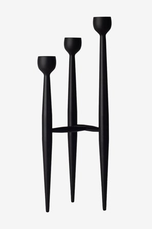 Spring Copenhagen - Lysestage Apollo 32 cm - Sort - Lysestager & lanterner - Fra Homeroom